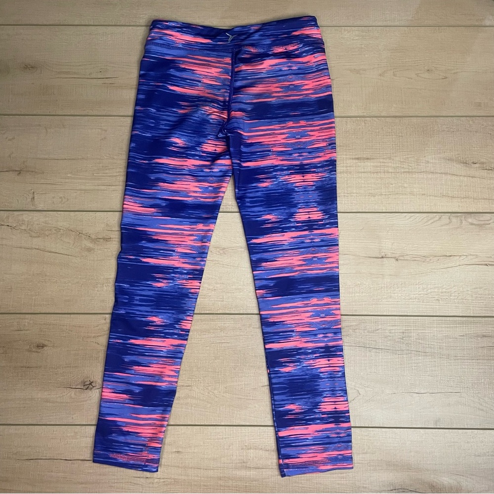 Old Navy Girls' Active Leggings in Blue Purple and Pink Size Large 10/12